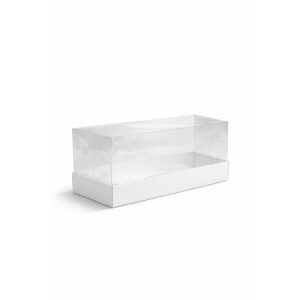 Коробка для рулета "Половинка" с прозрачной крышкой 210*120*110 мм