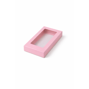Коробка для шоколадной плитки "Дубай" розовая 155*75*25 мм